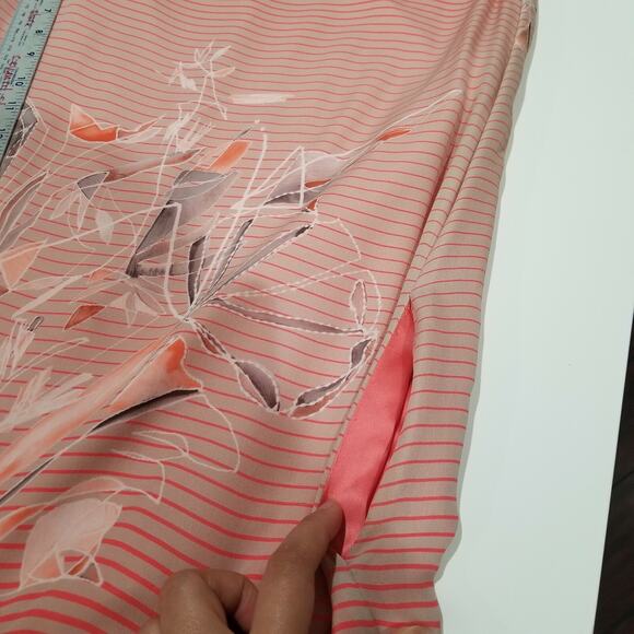 Giorgio Armani Size 4 Birds of Paradise Flounce-Hem Dress Red Multi NWT $4175 - Picture 8 of 10